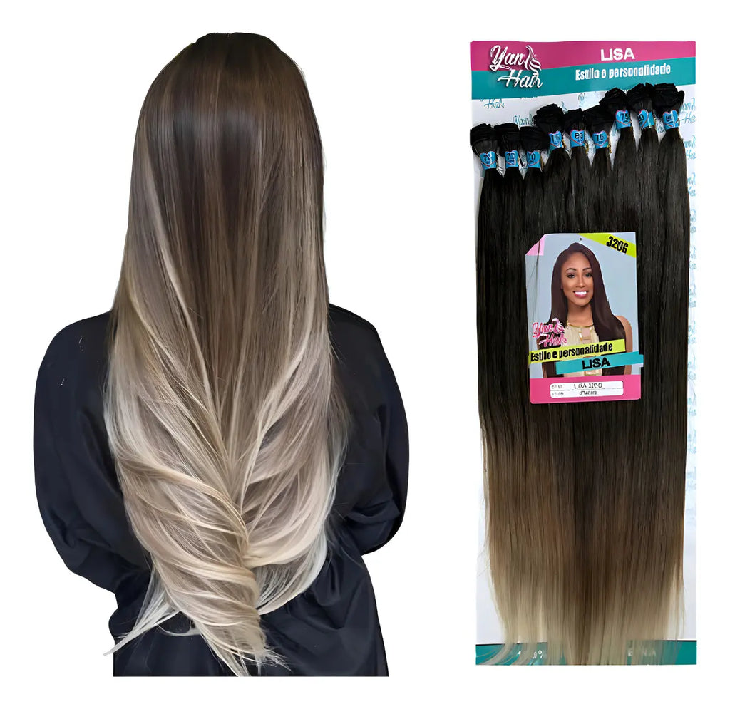 Mèches Biofibres protéiques lisse-Blond ombré