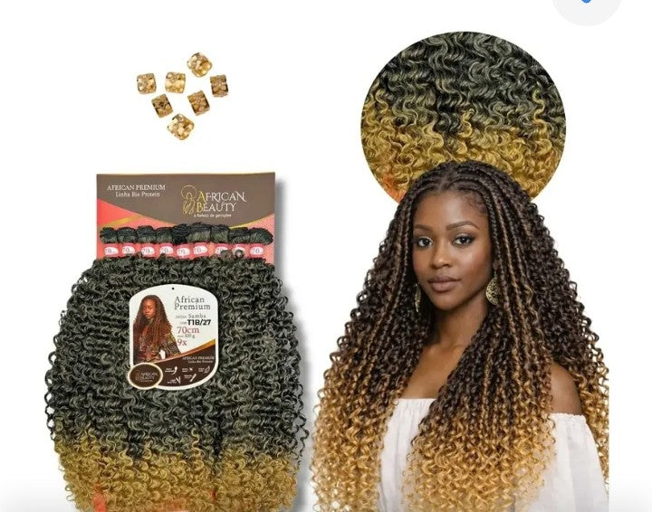Mèches Bio Fibre végétale Premium Brésil .Couleur Fond ombré