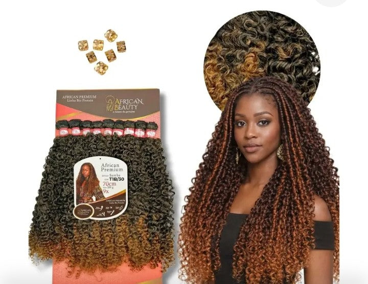 Mèches Bio Fibre végétale Premium Brésil .Couleur Marron ombré