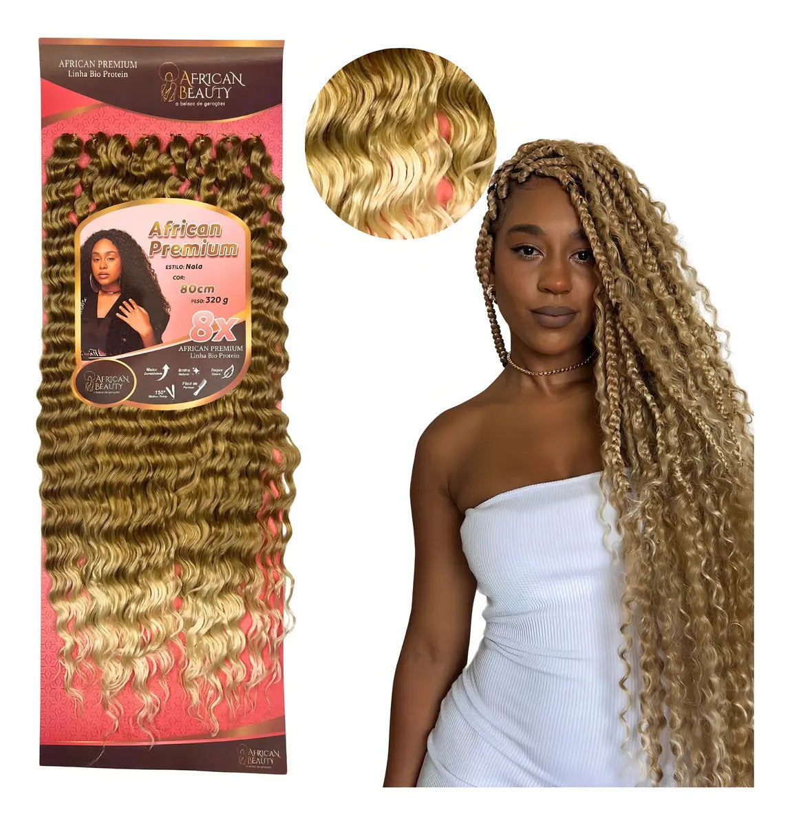 Biofibres à tresser au crochet -Blond miel